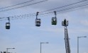 Koelner Seilbahn Gondel blieb haengen Koeln Linksrheinisch P132